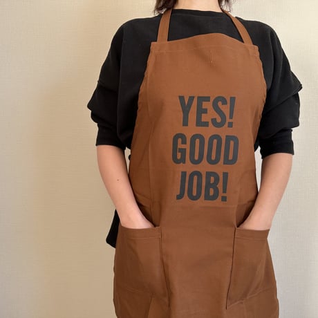 WPB2   DAY USE W POCKET  APRON   “YES！　GOOD   JOB！※正面に二つのポケット🔴一点のみ販売させていただきます。