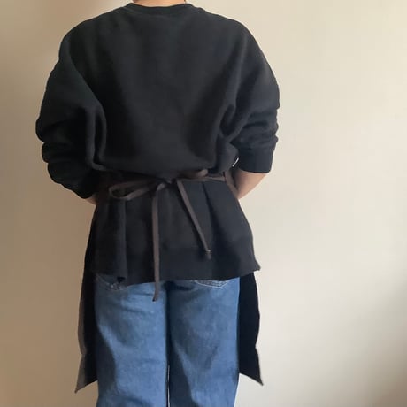 DR(DB)3 “YES！CURRY TIME！“APRON (生成りロゴ)  DARK BROWN COLOR