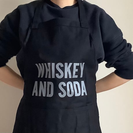 DRESSSEN  DRVBLK10 REVERSIBLE  APRON “ハイボールラバー/ WHISKEY AND SODA “(リバーシブルエプロン)