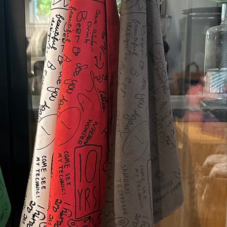 10B2   “10YEARS BANDANA “  (DARK GREY COLOR)
