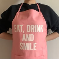 DR(PK)4   ”EAT，DRINK AND SMILE“ ※生成りロゴ　 PINK  COLOR