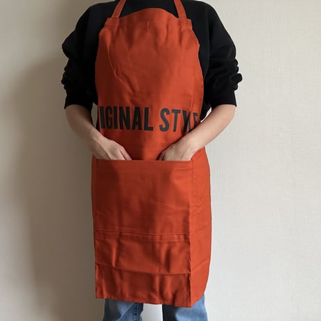 DRESSSEN  DRVNO2 REVERSIBLE  APRON“ORIGINAL STYLE/LOCAL STYLE”(リバーシブルエプロン)  NEW ORANGE