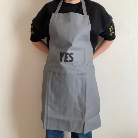 DRESSSEN  DRVGRY1 REVERSIBLE  APRON“YES /NO THANKYOU(リバーシブルエプロン)