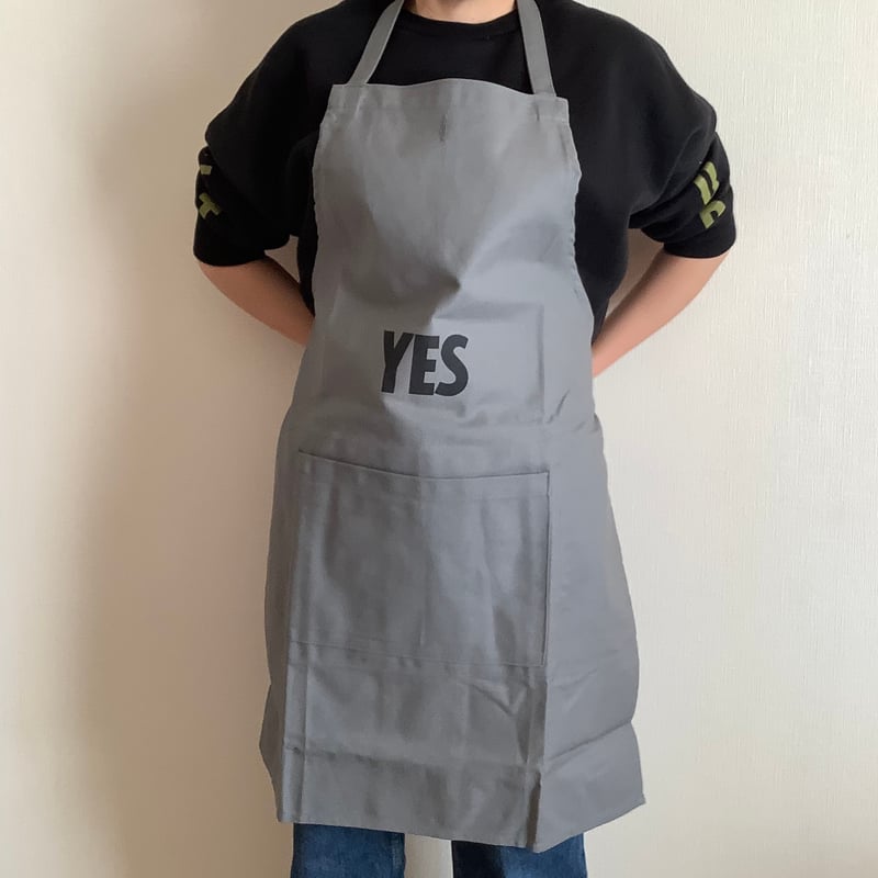 DRESSSEN DRVGRY1 REVERSIBLE APRON“YES /NO THA