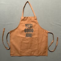 👶DRESSSEN BKDBR1 BABY KIDS APRON YES！ GOOD   JOB！(ベイビーキッズエプロンです。)  ※BROWN  COLOR