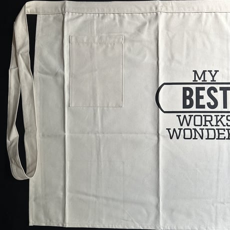 DRESSSEN lower wall long apron   LWL16 “MY BEST WORK WONDERS”  (腰巻きエプロンです)