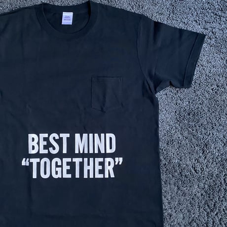DRESSSEN  DSST113  DRES“SPECIAL”SSEN    “BESTMIND TOGETHER”  T-SHIRTS (生成りロゴ)  BLACK COLOR