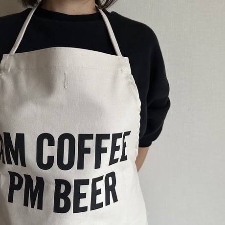 ADULT APRON  " #9 AM COFFEE PM BEER"