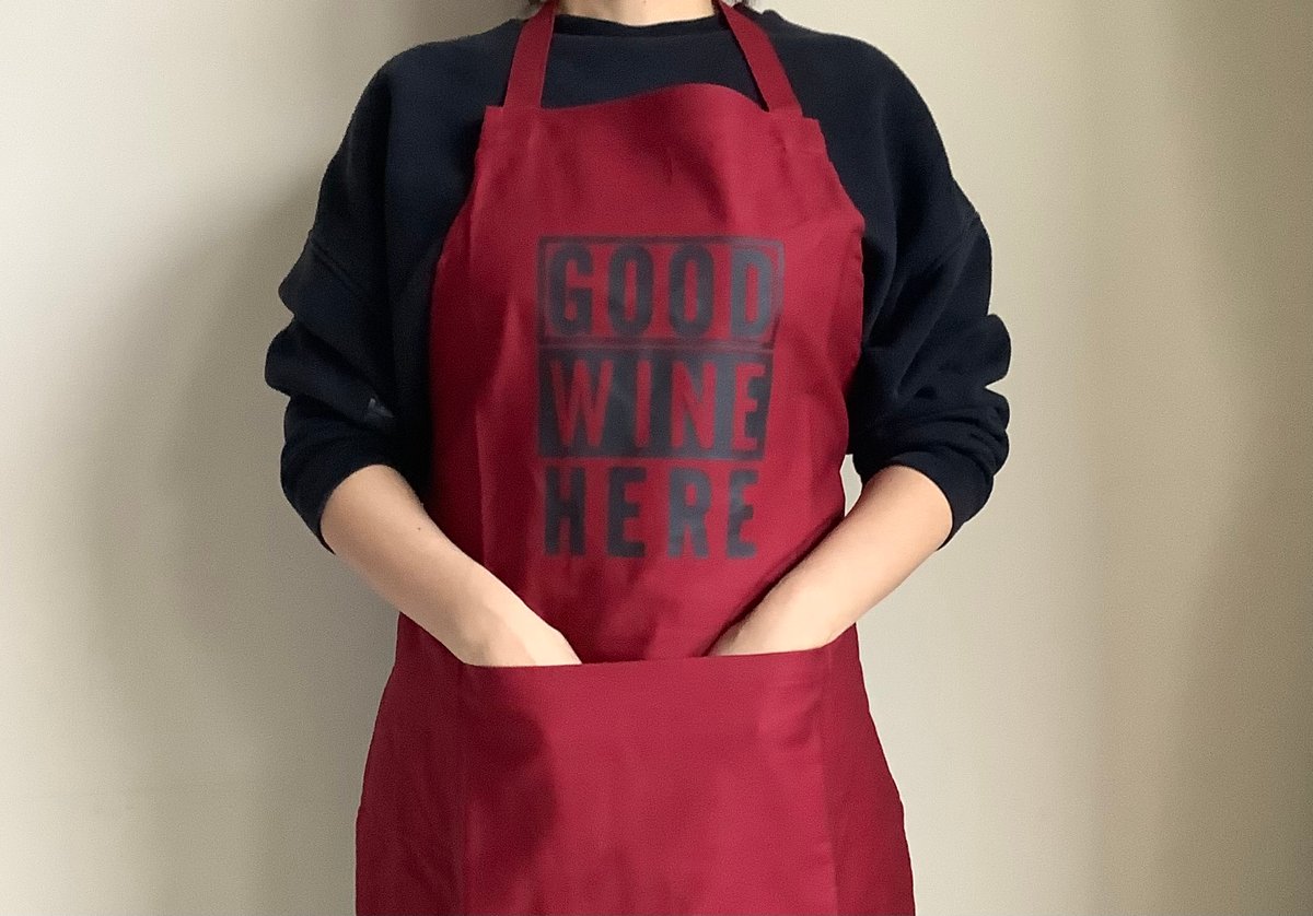 DRESSSEN DRVBD6 REVERSIBLE APRON“GOOD WINE H