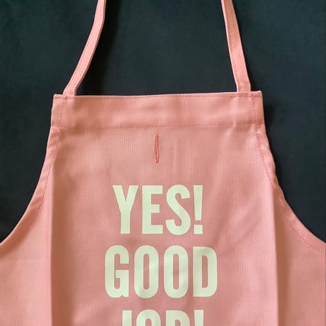 👶DRESSSEN BKDP2 BABY KIDS APRON YES！ GOOD   JOB！(ベイビーキッズエプロンです。)  ※PINK COLOR