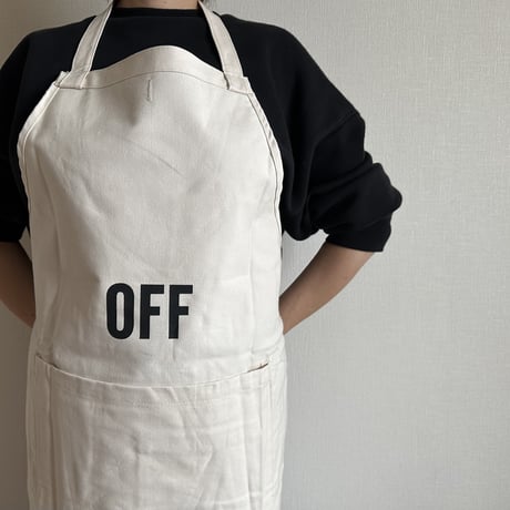 DRV10  REVERSIBLE  APRON“ON/OFF(リバーシブルエプロン)※NATURAL COLOR