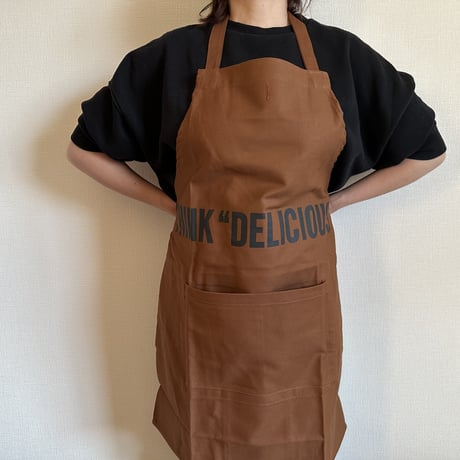 DRESSSEN  DRVBRN10 REVERSIBLE  APRON“THINK DELICIOUS/YES！ DRESSSEN    (リバーシブルエプロン)