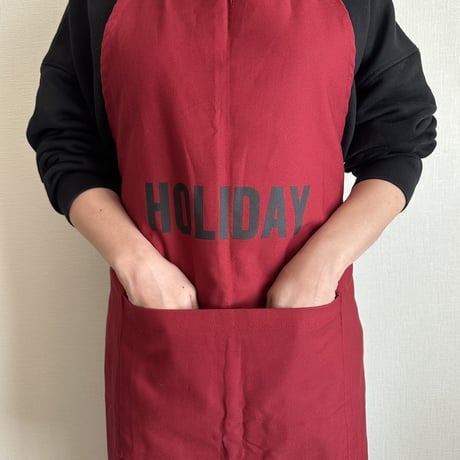 DRESSSEN  DRVBD5 REVERSIBLE  APRON“HOLIDAY/EATS ＆DRINKS ”リバーシブルエプロン)