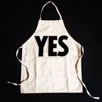 👦👧KIDS APRON  "YES"(※キッズエプロンです)※左裾の裏側にNO THANK YOUのプリントがございます。