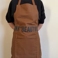 REVERSIBLE  APRON“THINK BEAUTIFUL/YES！ DRESSSEN    (リバーシブルエプロン)