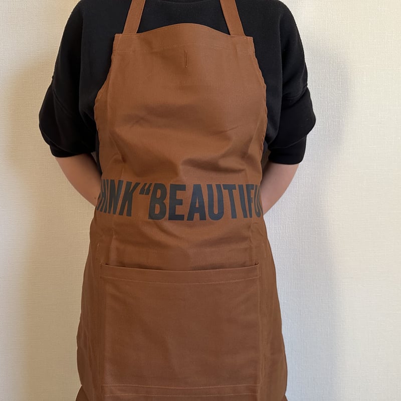 REVERSIBLE APRON“THINK BEAUTIFUL/YES！ DRESSSEN