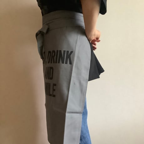 DRESSSEN LWLGR2 “EAT,DRINK  AND  SMILE”APRON(腰巻きエプロンです)