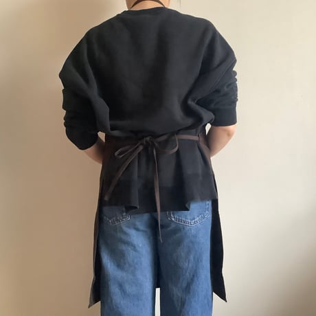 DR(DB)4“YES！COFFEE TIME！“APRON (生成りロゴ)  DARK BROWN COLOR