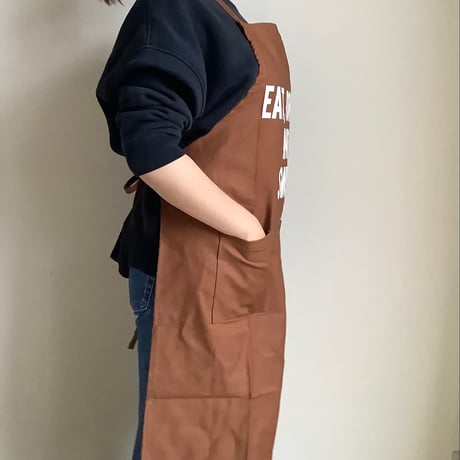 WPB11  DAY USE W POCKET “EAT,DRINK AND SMILE (生成りロゴ) 🌟8月再入荷します