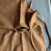 WPAB0  DAY USE W POCKET  APRON   ”NON  TITLE BROWN COLOR ”  ※こちらの商品は無地です　⭐️再入荷しました!