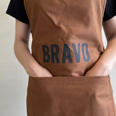 DRESSSEN  DRVBRN16 REVERSIBLE  APRON  “ブラボー/ BRAVO“  (リバーシブルエプロン) BROWN  COLOR