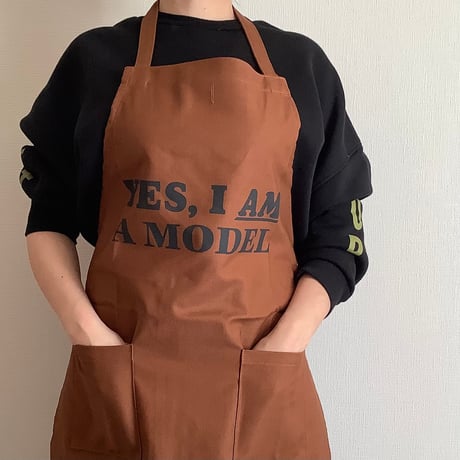 WP4   DAY USE W POCKET  APRON    “YES、I AM A MODEL”※正面に二つのポケットがございます。