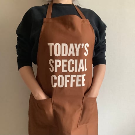 WPB9   DAY USE W POCKET “TODAY‘S SPECIAL COFFEE” (生成りロゴ)