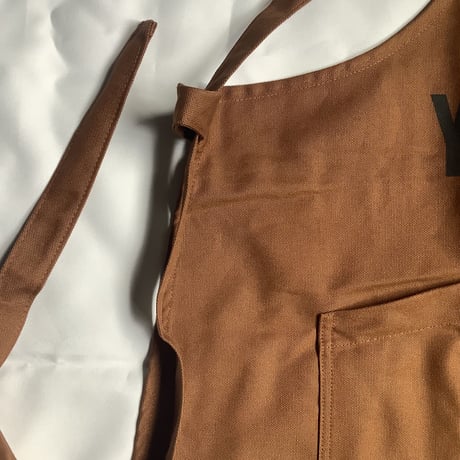 XA30 X–STYLE APRON “ YES！GOODJOB！”(BROWN COLOR)※背中でクロスさせて着用いただくエプロンです。