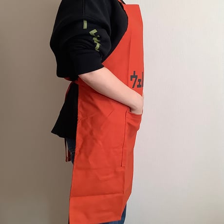 DRVNO7  REVERSIBLE  APRON“ウェルカム/Welcome  NEW ORANGECOLOR