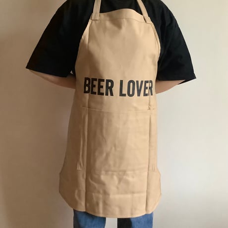 DRVL2   APRON“ビールラバー/BEER LOVER”(リバーシブル)  LATTE COLOR