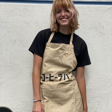 DRVL3  REVERSIBLE  APRON“コーヒーラバー/COFFEE LOVER”(リバーシブルエプロン)  LATTE COLOR