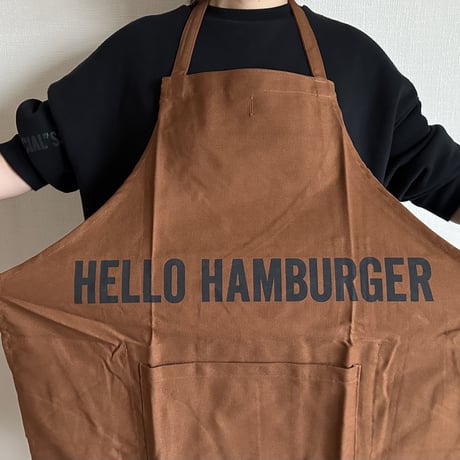 DRESSSEN  DRVBRN5 REVERSIBLE  APRON“HELLO HAMBERGER/HELLO JUICY (リバーシブルエプロン)