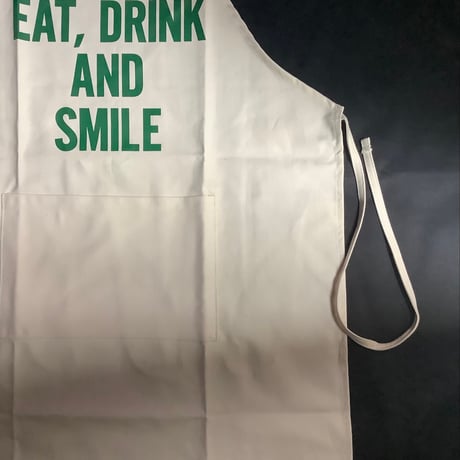 [10周年記念発売]ADULT APRON LG3   "EAT、DRINK AND SMILE“