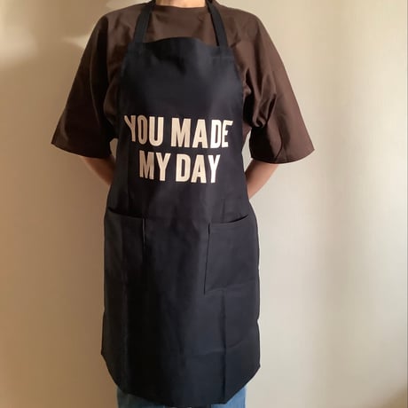 🌸新発売　WPDN5 DAY USE W POCKET  APRON   “YOU MADE MY DAY“  DARK NAVY