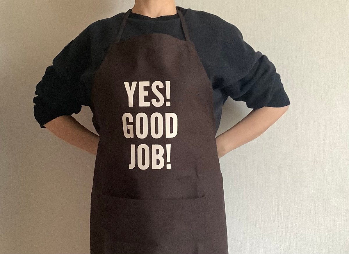 値下げ未使用・ドレスセンDRESSSEN YES! GOOD JOB! エプロン 🌸[新発売]DRESSSEN DR(DB)3 ”“YES！CURRY TIME！“APRON