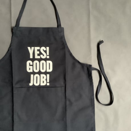 👶DRESSSEN BKDNY5 BABY KIDS APRON YES！ GOOD   JOB！(ベイビーキッズエプロンです。)  ※ダークネイビー