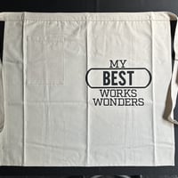 LOWER WALL LONG  APRON “MY BEST WORK WONDERS”  (腰巻きエプロンです)