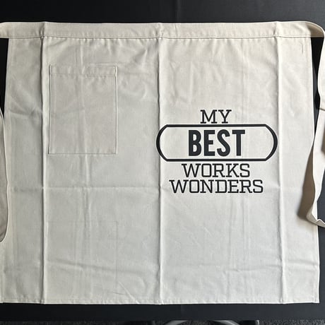DRESSSEN lower wall long apron   LWL16 “MY BEST WORK WONDERS”  (腰巻きエプロンです)