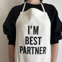 ADULT APRON #3 " I'M BEST PARTNER"