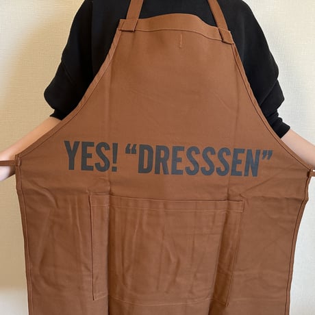DRESSSEN  DRVBRN10 REVERSIBLE  APRON“THINK DELICIOUS/YES！ DRESSSEN    (リバーシブルエプロン)