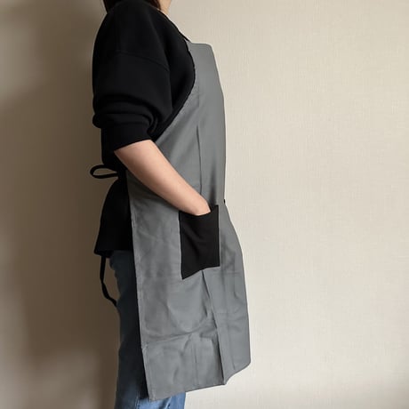 WPA2TSB W ポケットエプロン“2TONE COLOR”※GREY COLOR