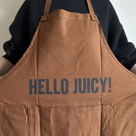 DRESSSEN  DRVBRN5 REVERSIBLE  APRON“HELLO HAMBERGER/HELLO JUICY (リバーシブルエプロン)