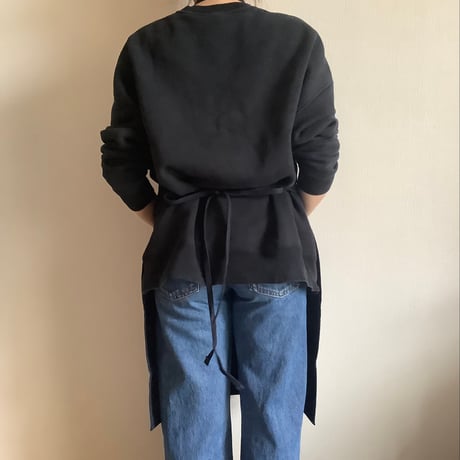 WPDN3   DAY USE W POCKET  APRON   “LIFE TIME MUSIC“  DARK NAVY