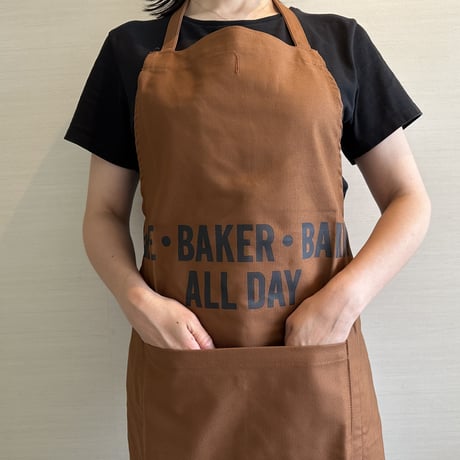 DRESSSEN  DRVBRN1   REVERSIBLE  APRON“BAKE・BAKER・BAKING ALL DAY/FRESH BAKERY