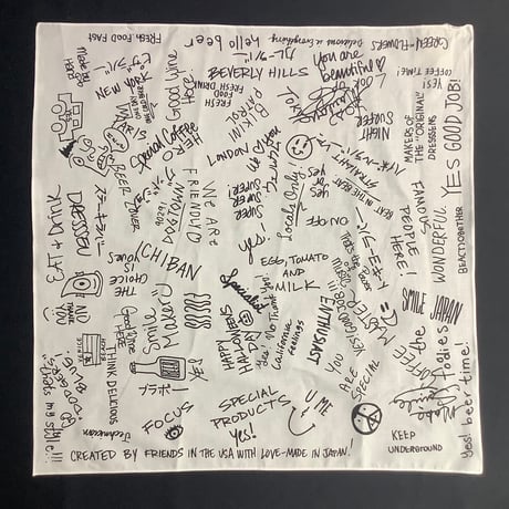 AB1  “ARCHIVE BANDANA “  (WHITE  COLOR)