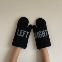 DRESSSEN MTBK2  LEFT/ RIGHT MITTEN(ミトン) BLACK COLOR ※GREY ロゴ