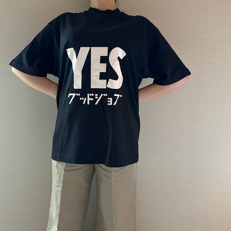 STB1 DRES“SPECIAL”SSEN    YESグッドジョブ  T-SHIRTS (生成り色ロゴ)⚫️BLACK COLOR