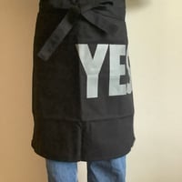 LOWER WALL LONG  APRON  “YES”(腰巻きエプロンです)  BLACK  COLOR