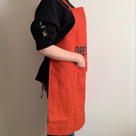 DRVNO8 REVERSIBLE  APRON“ドレスセン/ DRESSSEN      NEW ORANGE