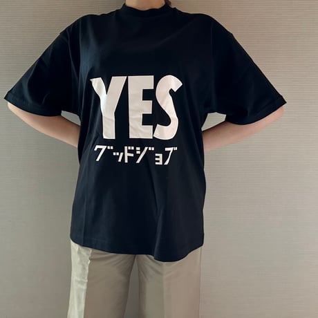 STB1 DRES“SPECIAL”SSEN    YESグッドジョブ  T-SHIRTS (生成り色ロゴ)⚫️BLACK COLOR